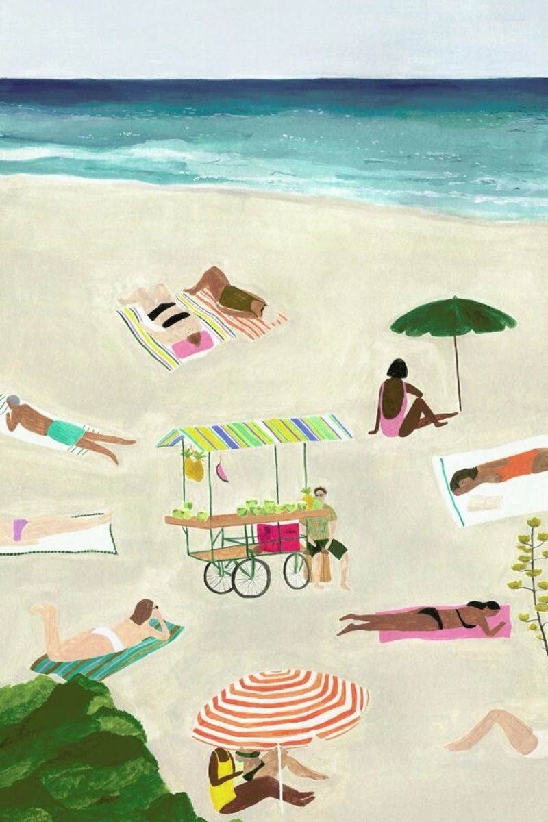 Beach Day poster de Isabelle Vandeplassche