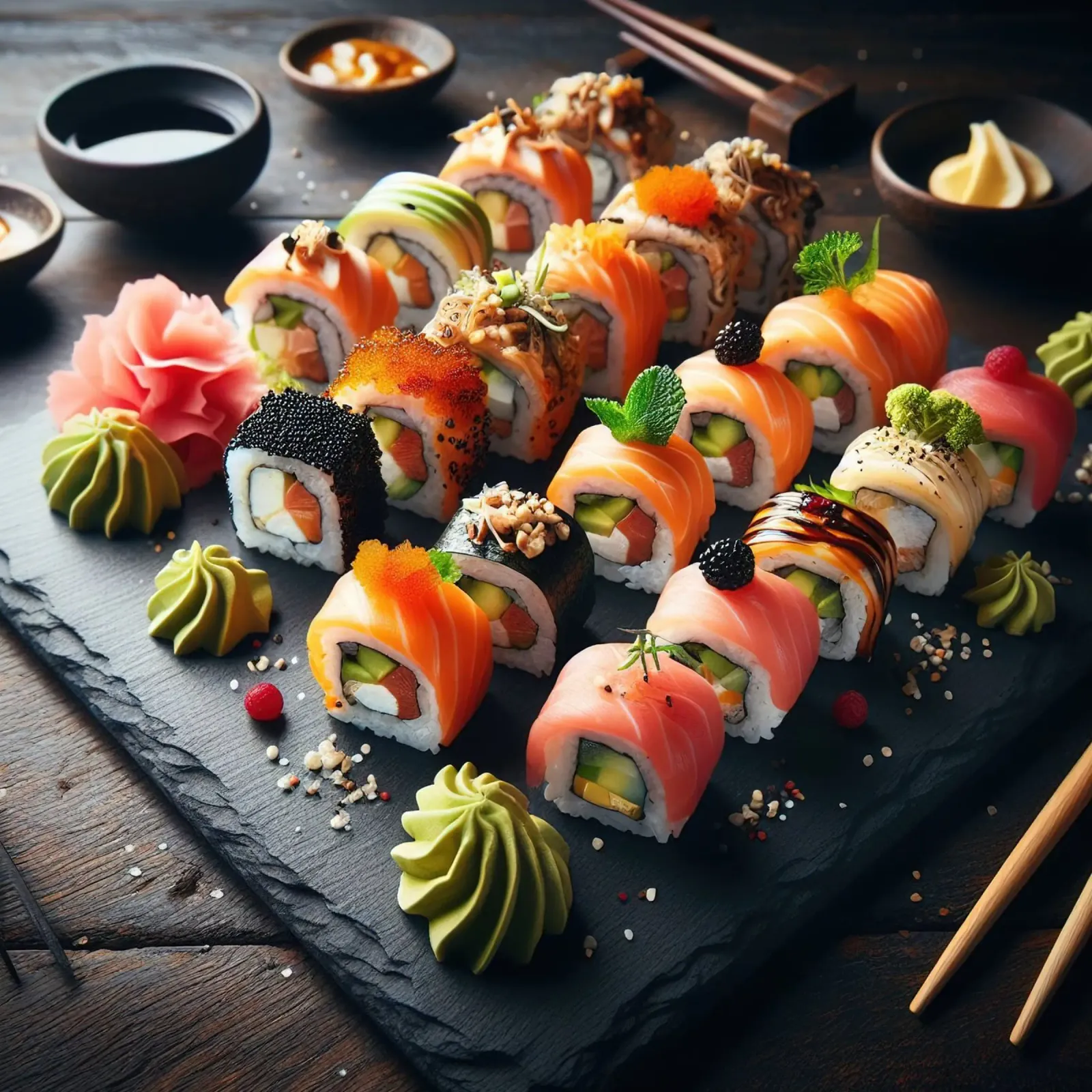 sushi pellicola backlit da The tasty wall