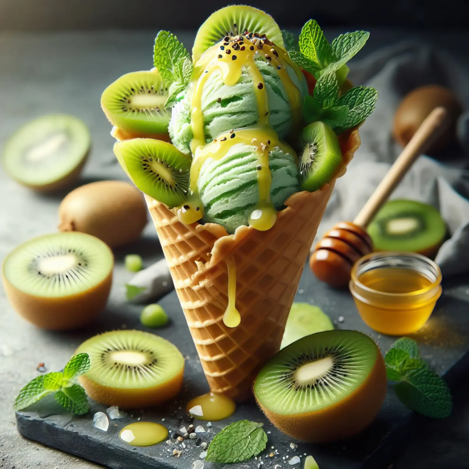 Helado de kiwi metacrilato de 🥩 The tasty wall