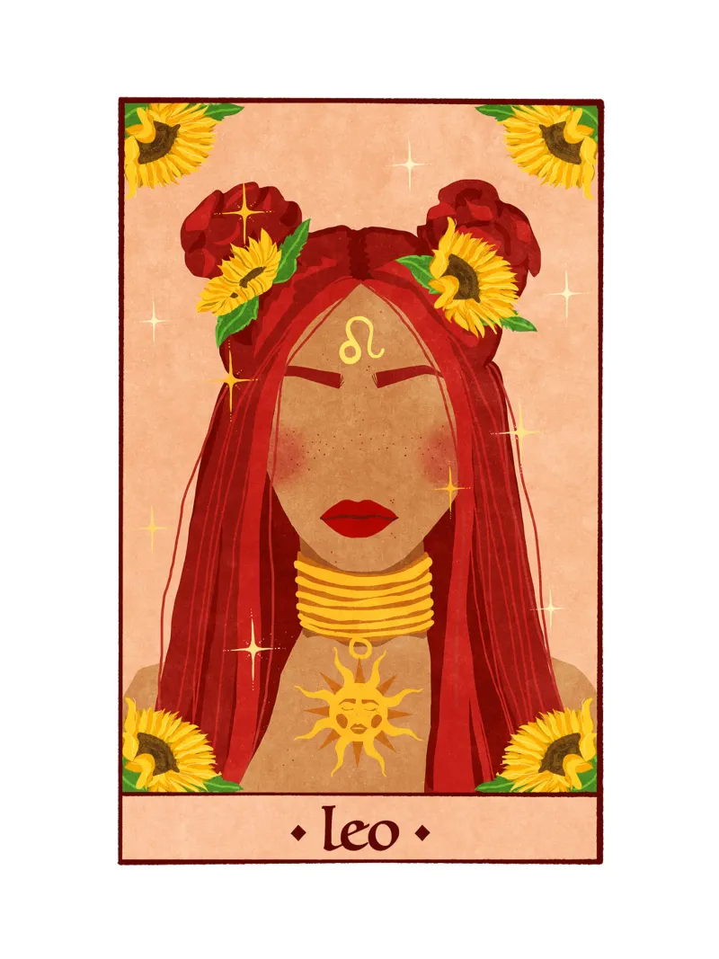 Leone - Segno zodiacale poster da Illustration Raissa Oltmanns