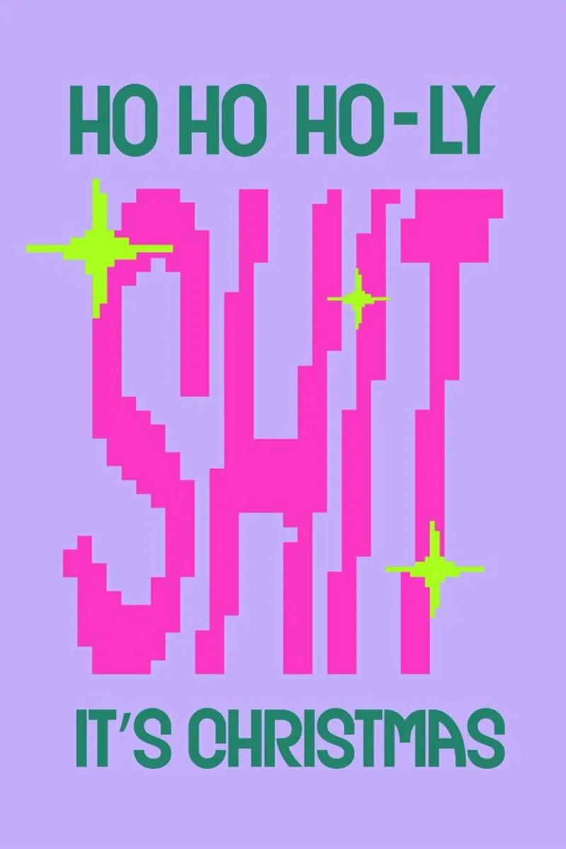 Ho Ho Holy Shit canvas by Studio One