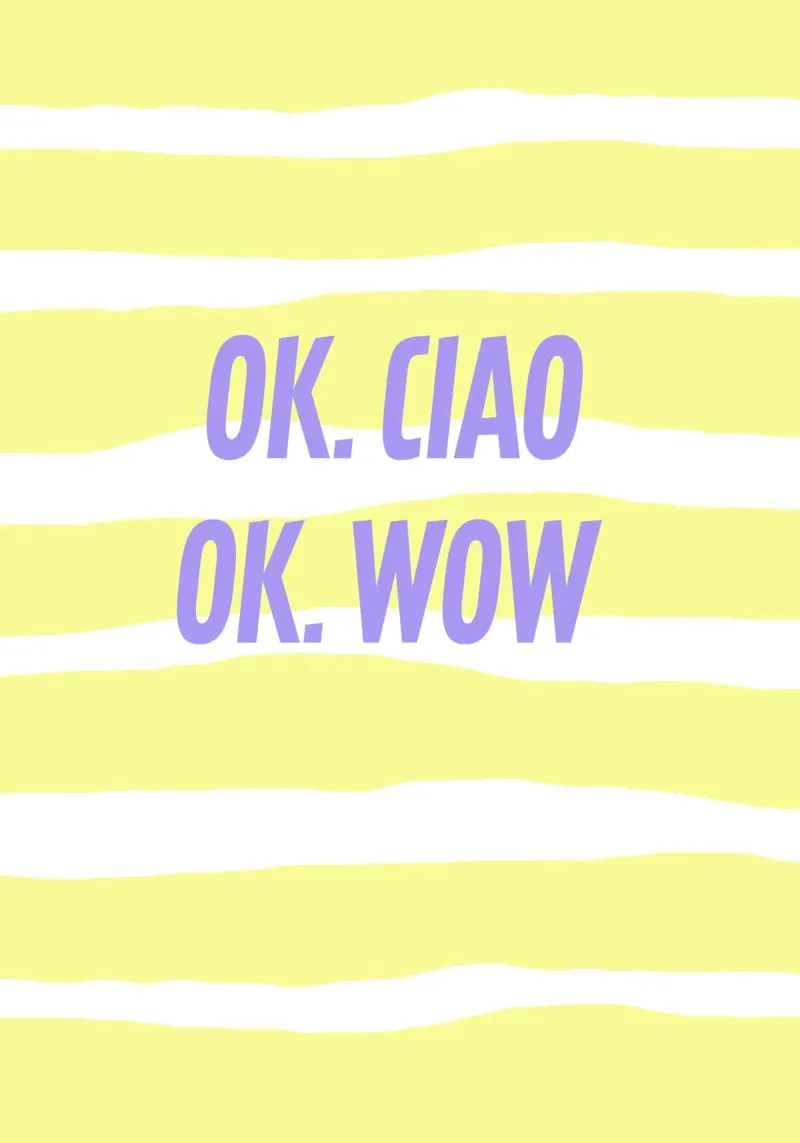 ok.ciao.ok.wow. pellicola backlit da FRICKE DESIGN