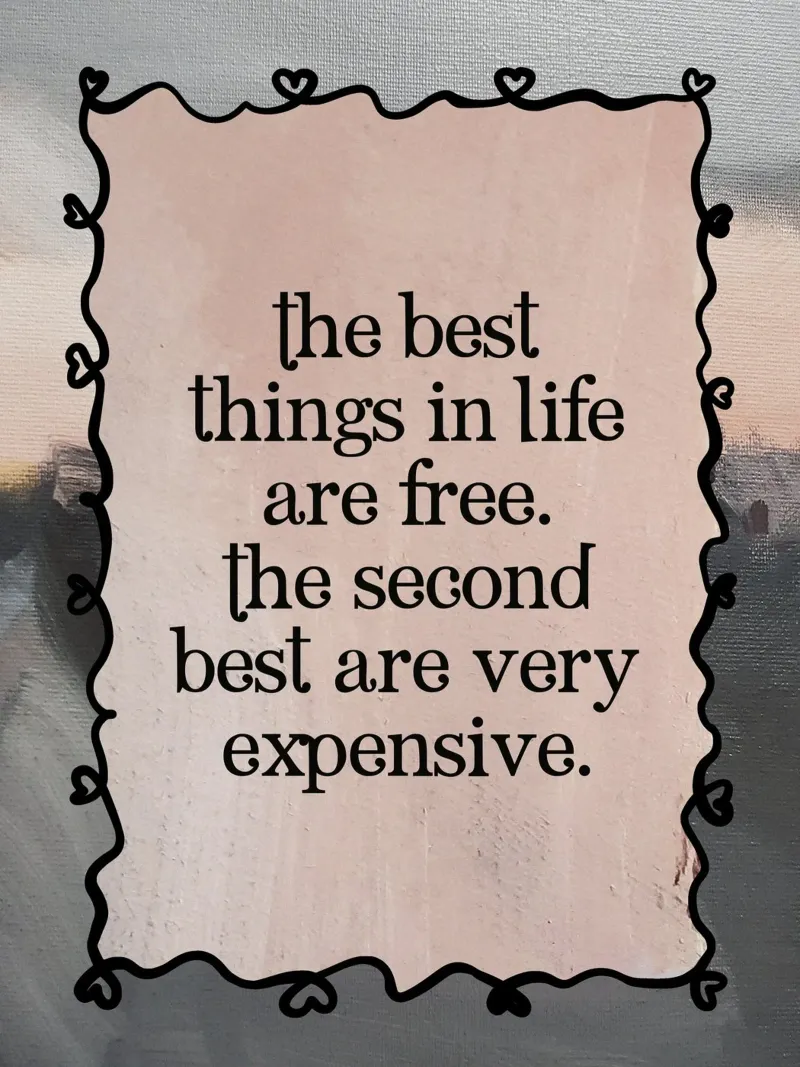 Best Things poster con telaio in plastica da Ana Paula Hoppe