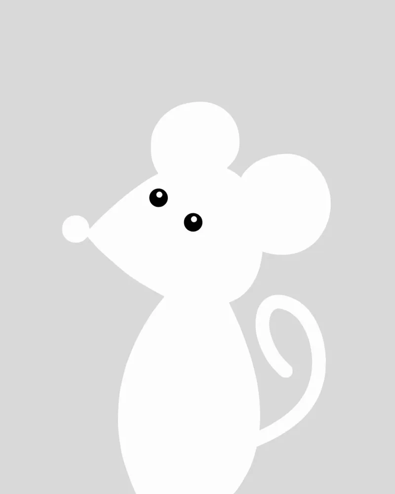 Animale della nursery - topo pellicola backlit da Little Dean