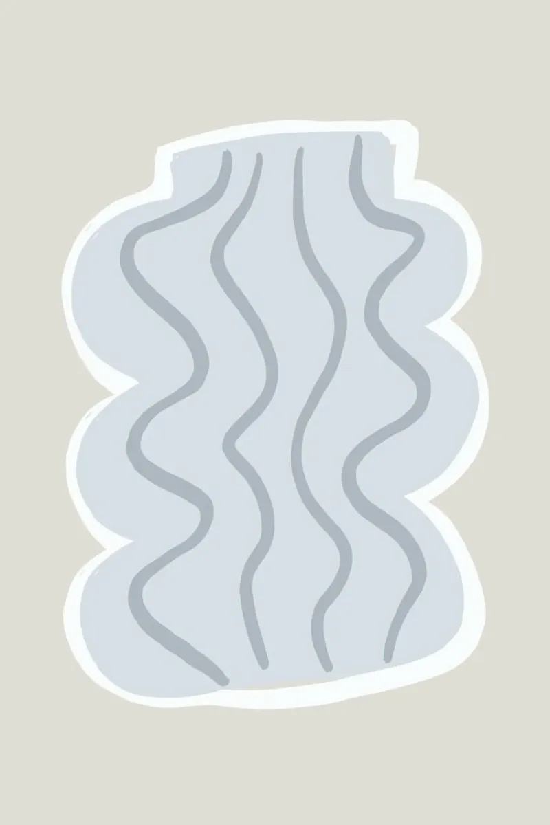 Vases No3 poster con telaio in plastica da KRUTH DESIGN