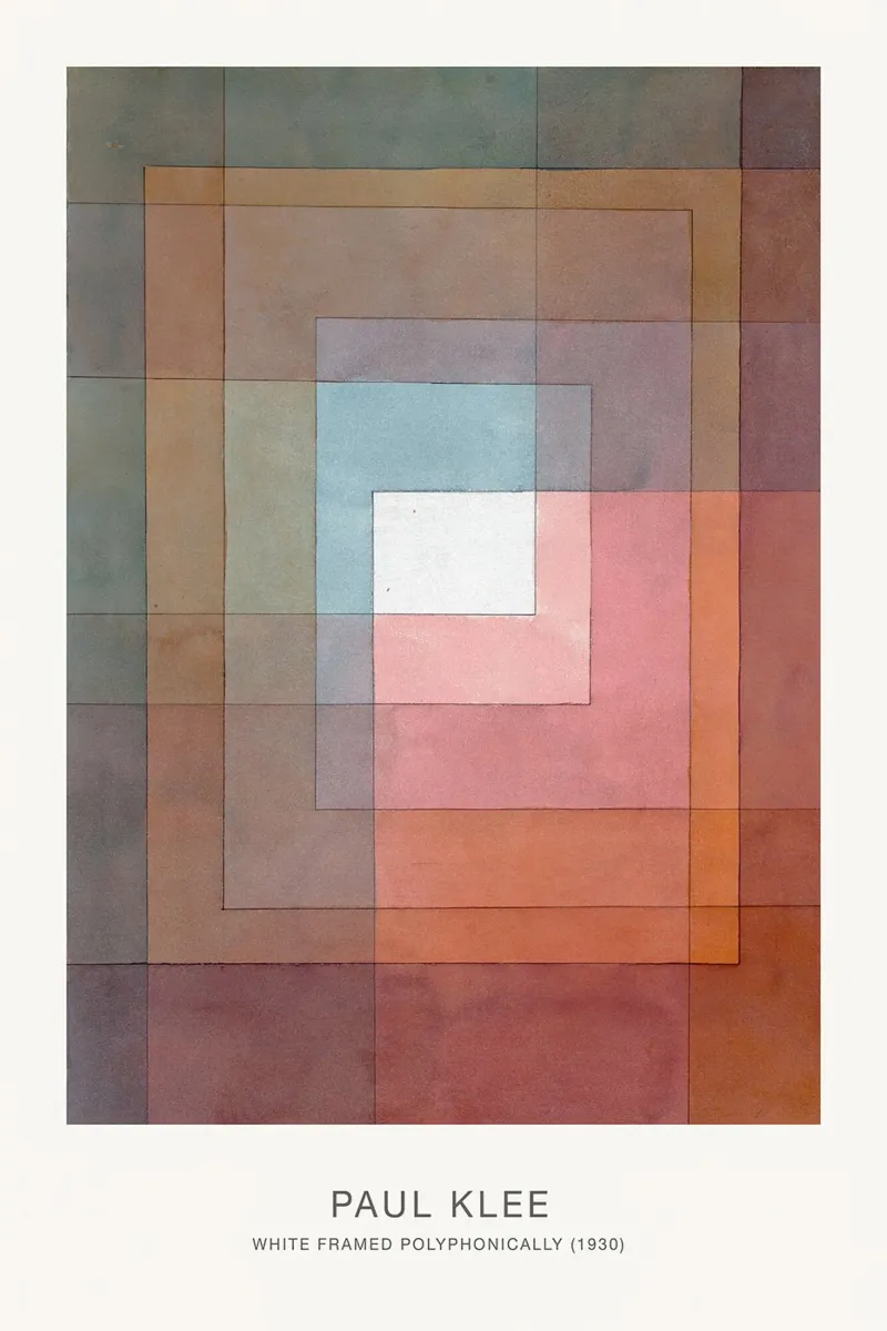 White Framed Polyphonically metacrilato de Alana Gallerie