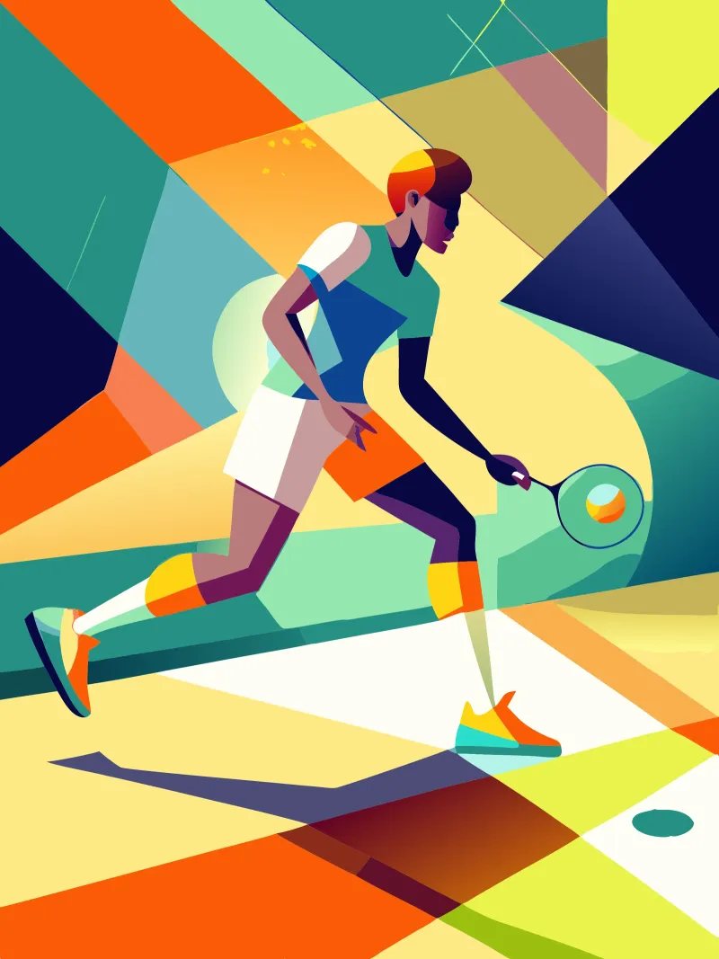 tenis deporte vector imaginación metacrilato de Faiza