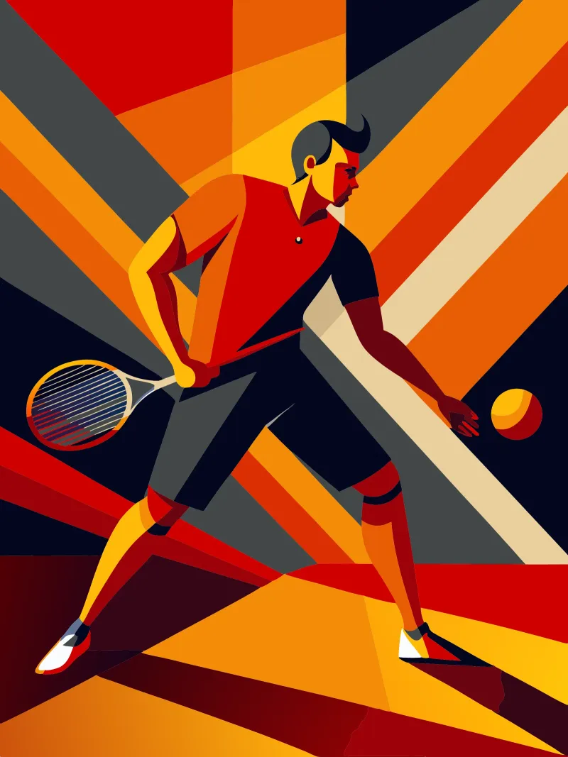 tenis deporte vector imaginación metacrilato de Faiza