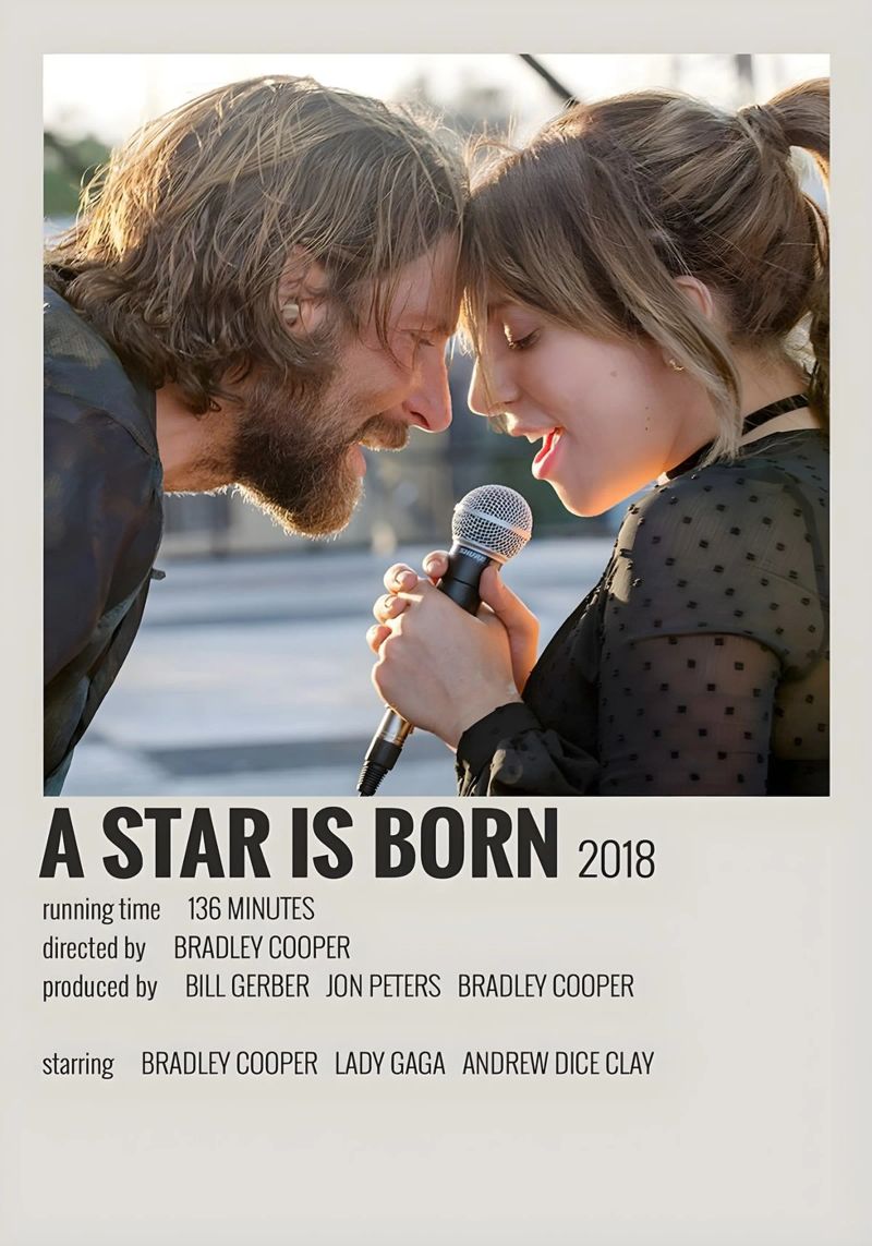 A STAR IS BORN 2018 Poster von MVFminimalist