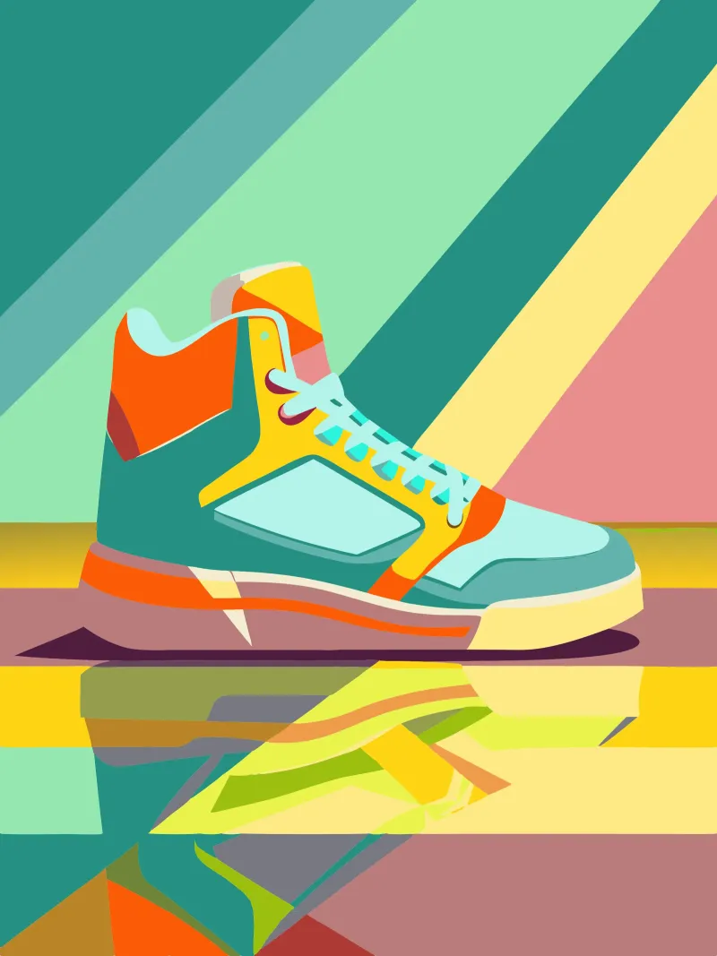 basketball schuhe vektor Poster von Elfath