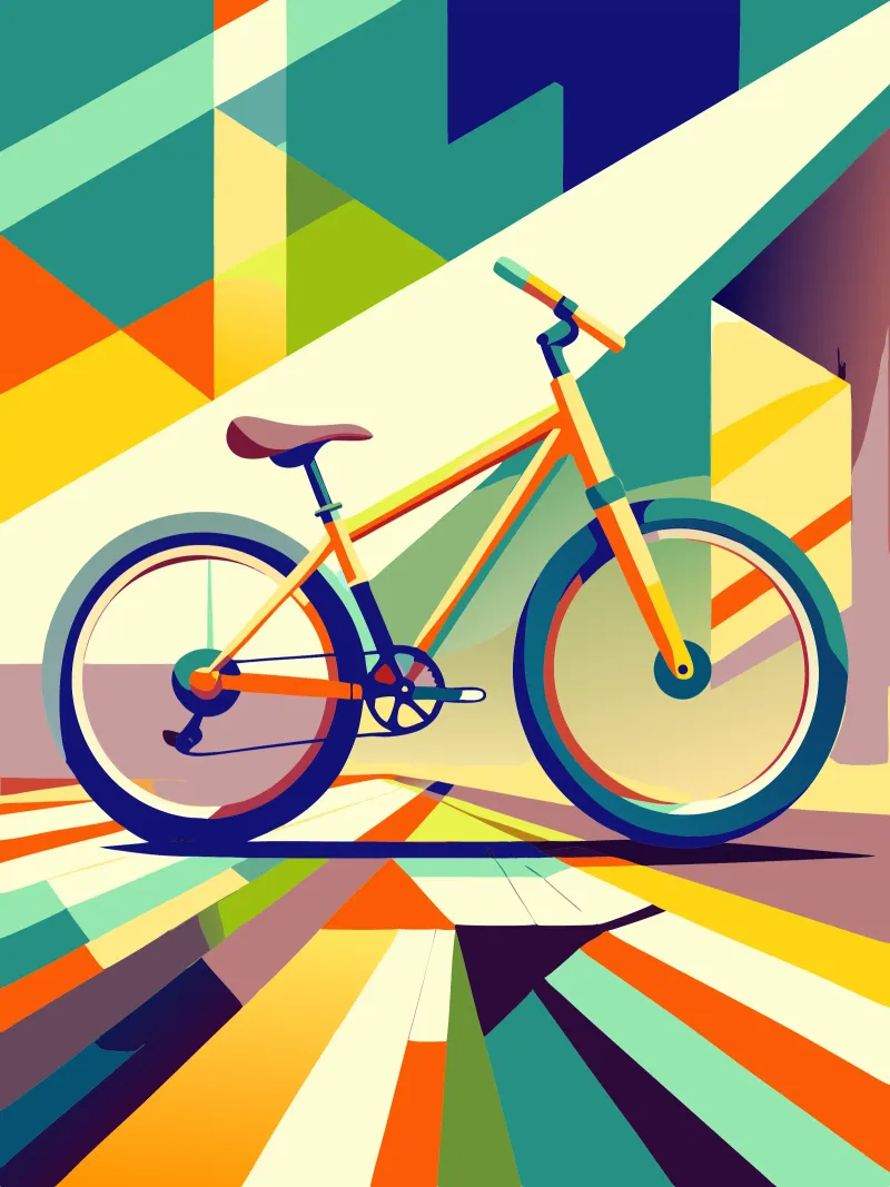 vector bicicleta metacrilato de Elfath