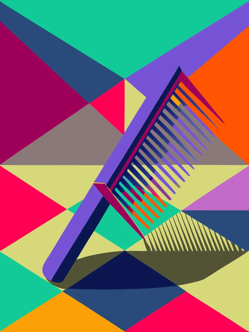 comb vector art alu-dibond by Elfath