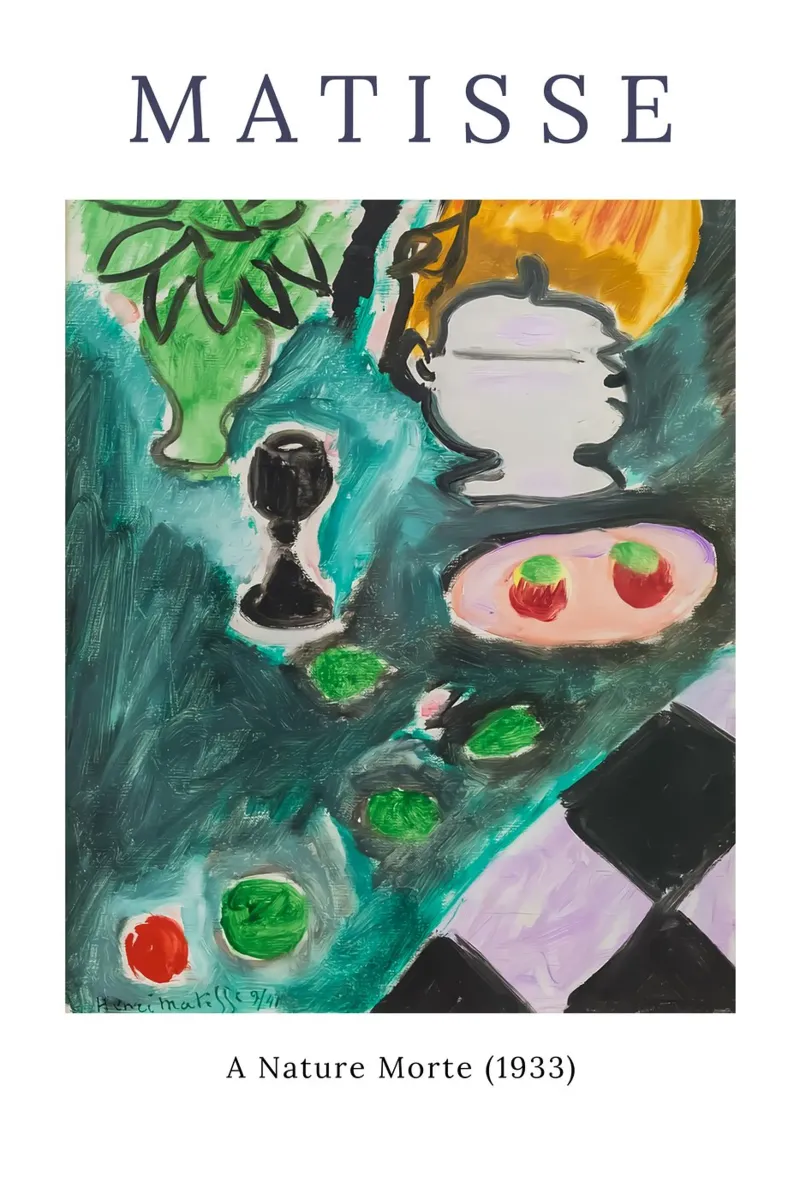 Henri Matisse A Nature Morte 1933 Backlit Folie von Stev Shop