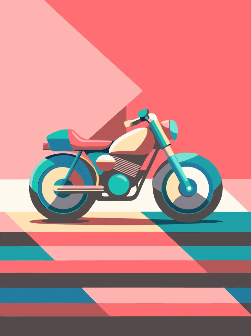 vector motocicleta poster de Elfath