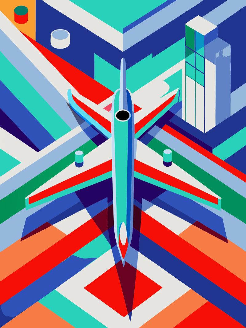 plane vector poster by Elfath