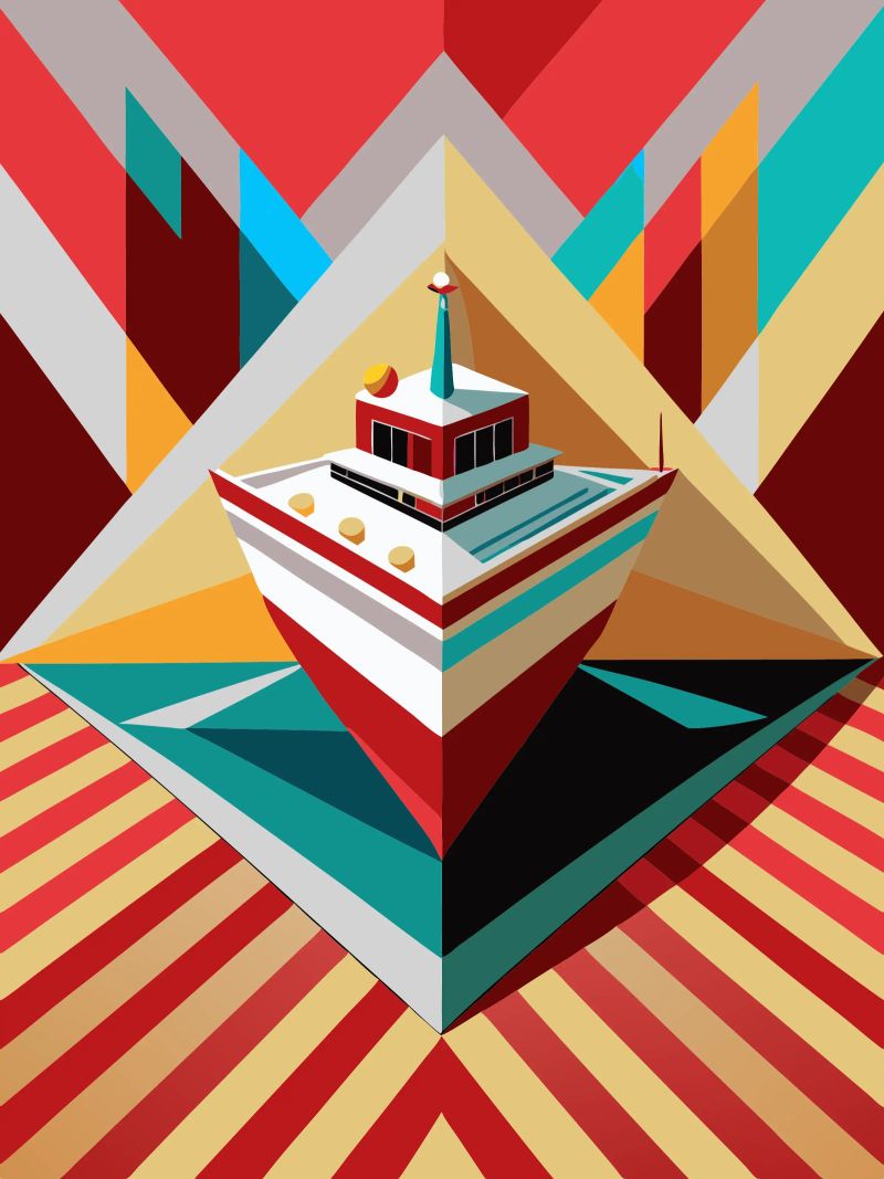 ship vector poster by Elfath