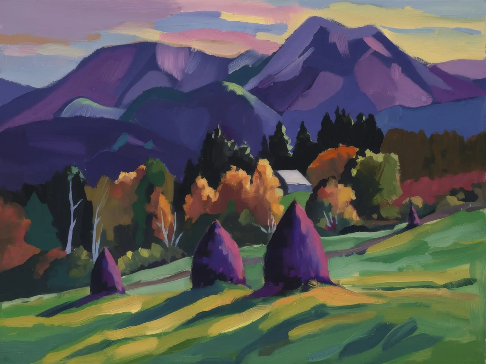 Alpine Haystack Dreams canvas by Radiance Landscape