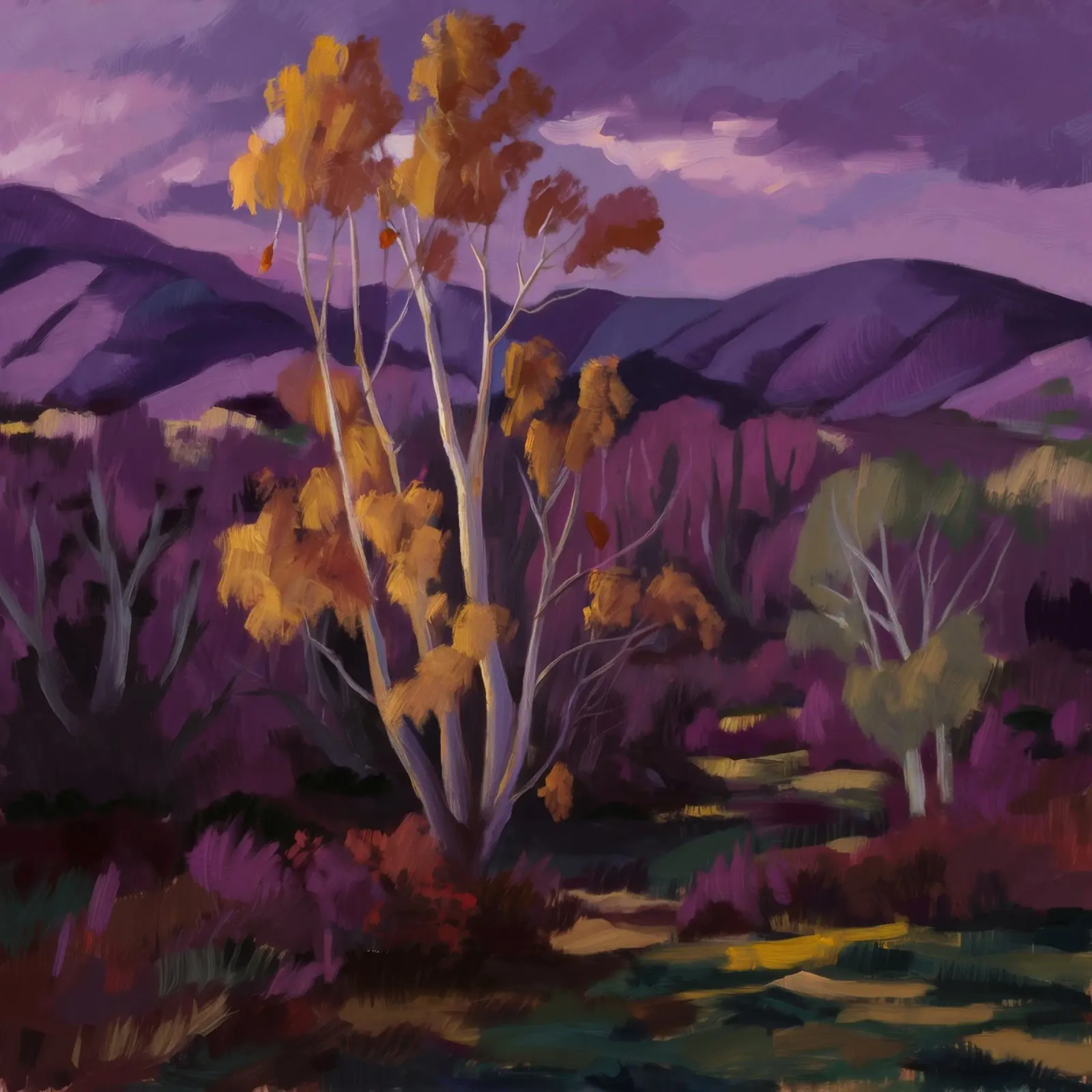 Herbst Birke Anmut Poster von Radiance Landscape