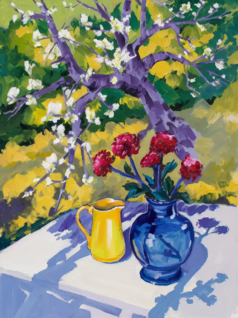 Azure Bloei Symfonie canvas van Radiance Landscape