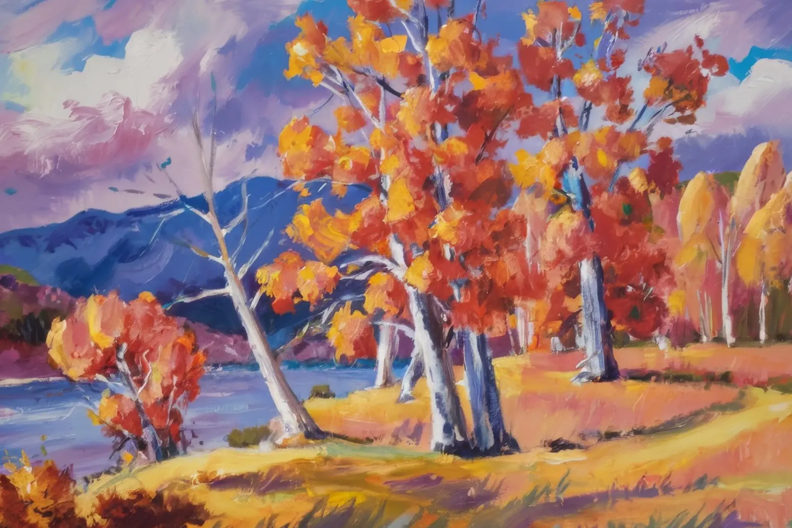 Otoño Abedul Blaze metacrilato de Celestial Harmony