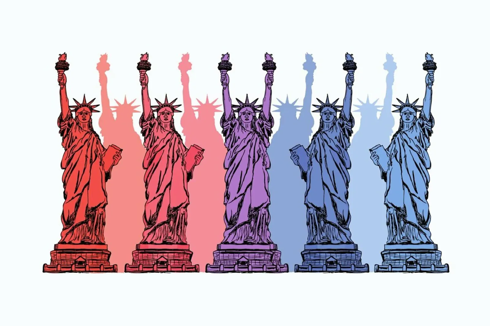 Colorful NYC poster con telaio in plastica da KP Design
