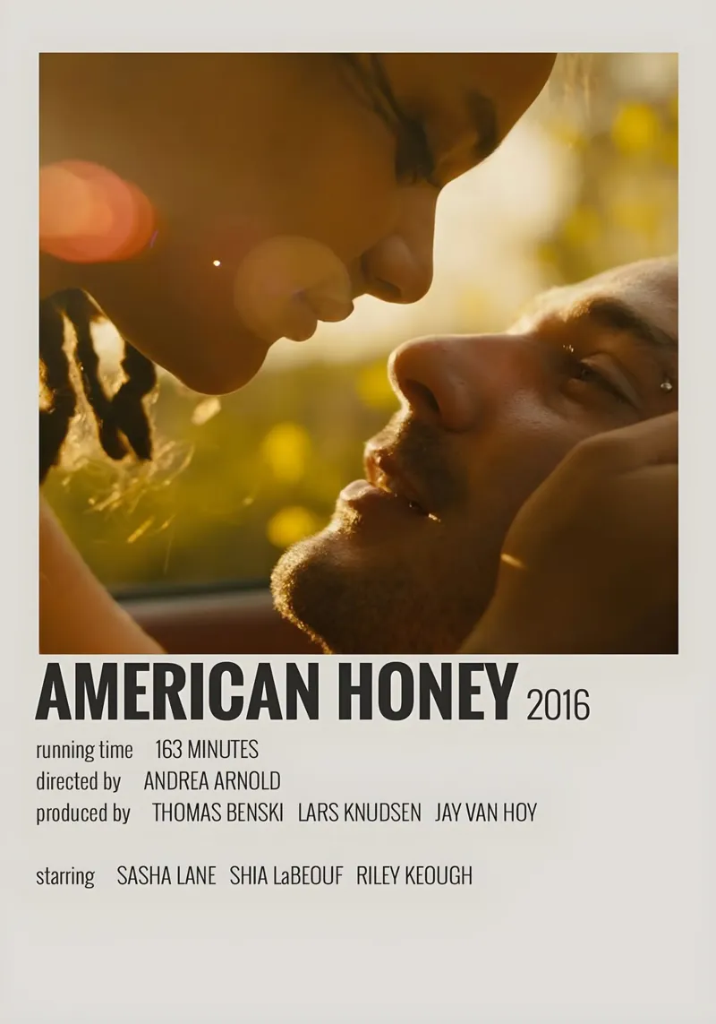 AMERICAN HONEY 2016 poster con telaio in plastica da MVFminimalist