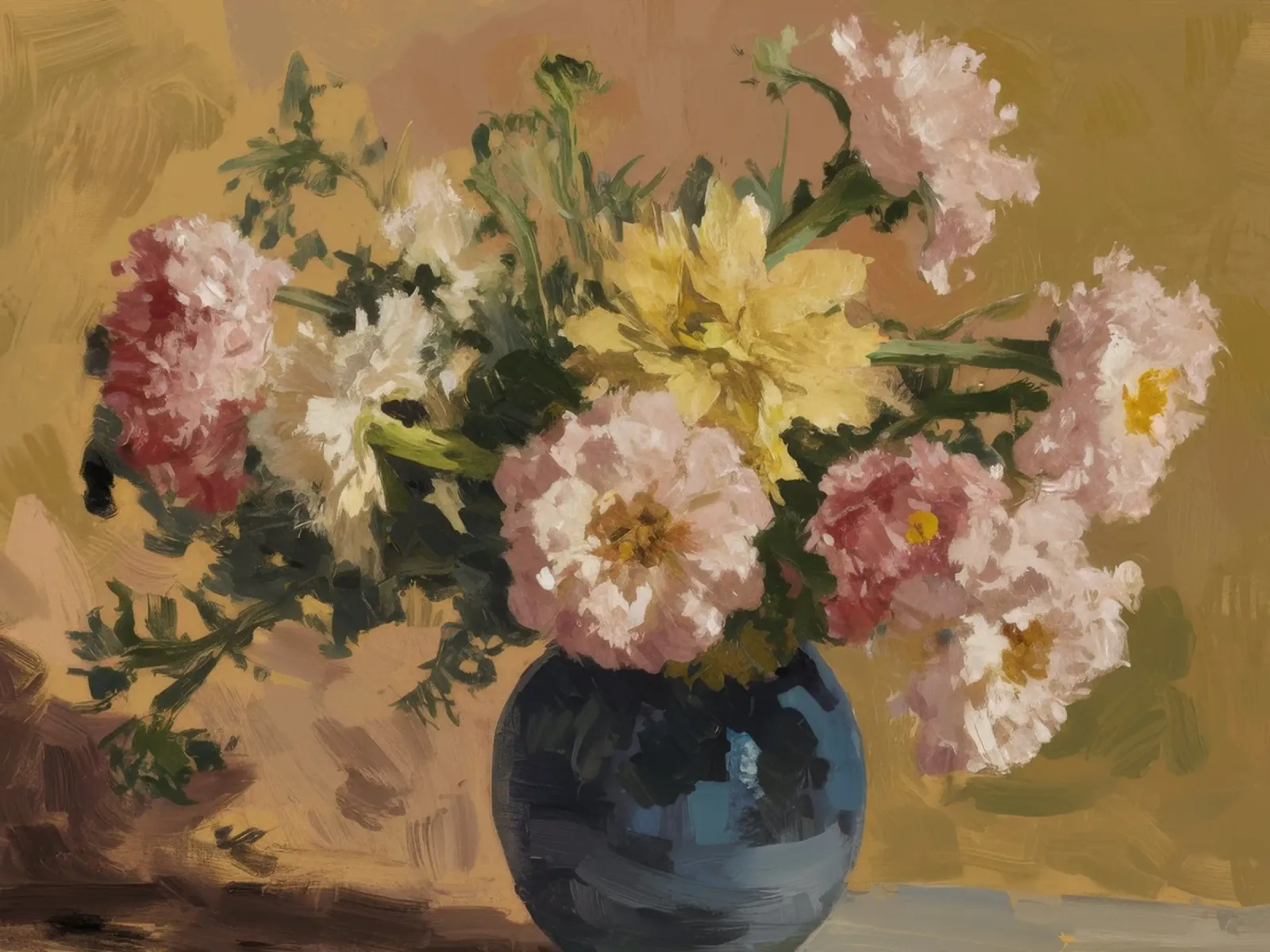 Luminous Dahlia Depth canvas with Floater frame by Celestial Harmony