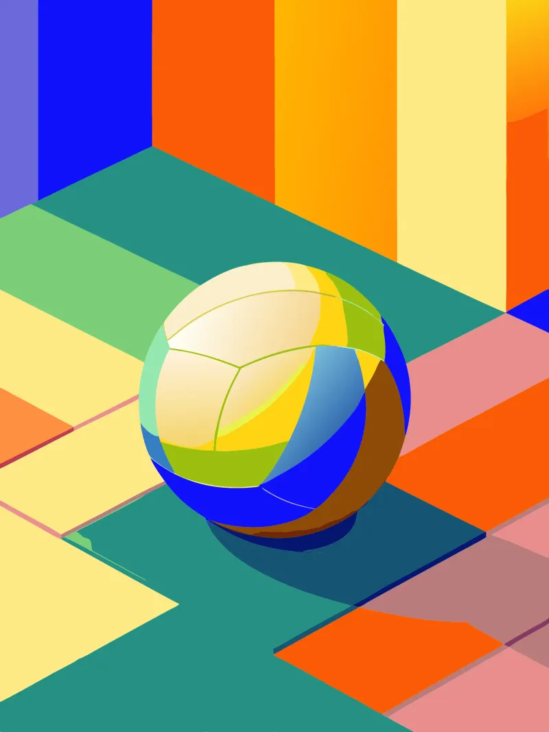 volleybal vector kunst hahnemühle van Elfath
