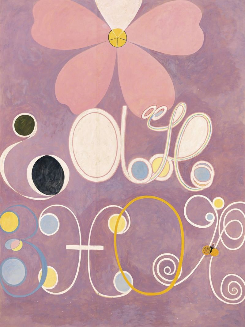 Hilma Af Klint - I dieci più grandi n. 5 pellicola backlit da Ceryspool