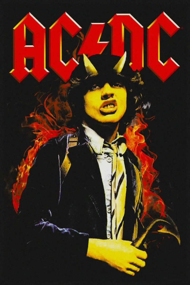 assoli iconici di angus young poster da korve