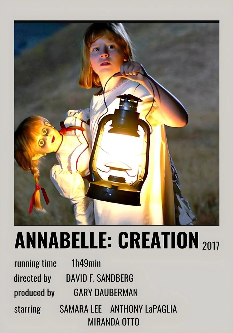 ANNABELLE CREATION 2017 poster da MVFminimalist
