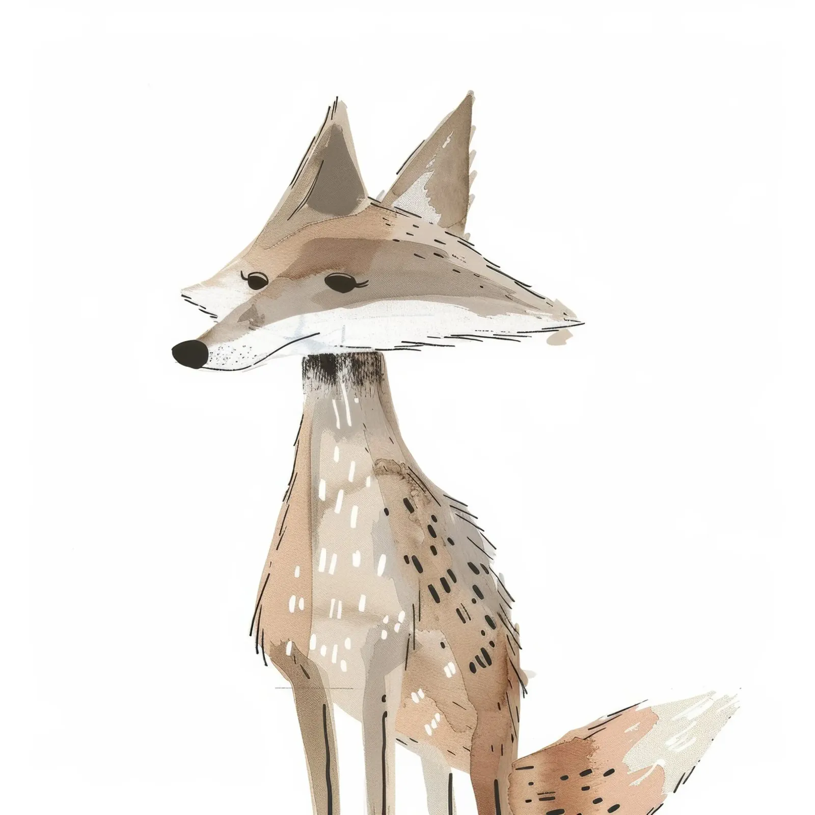 Coyote in movimento pellicola backlit da DesignDoodle