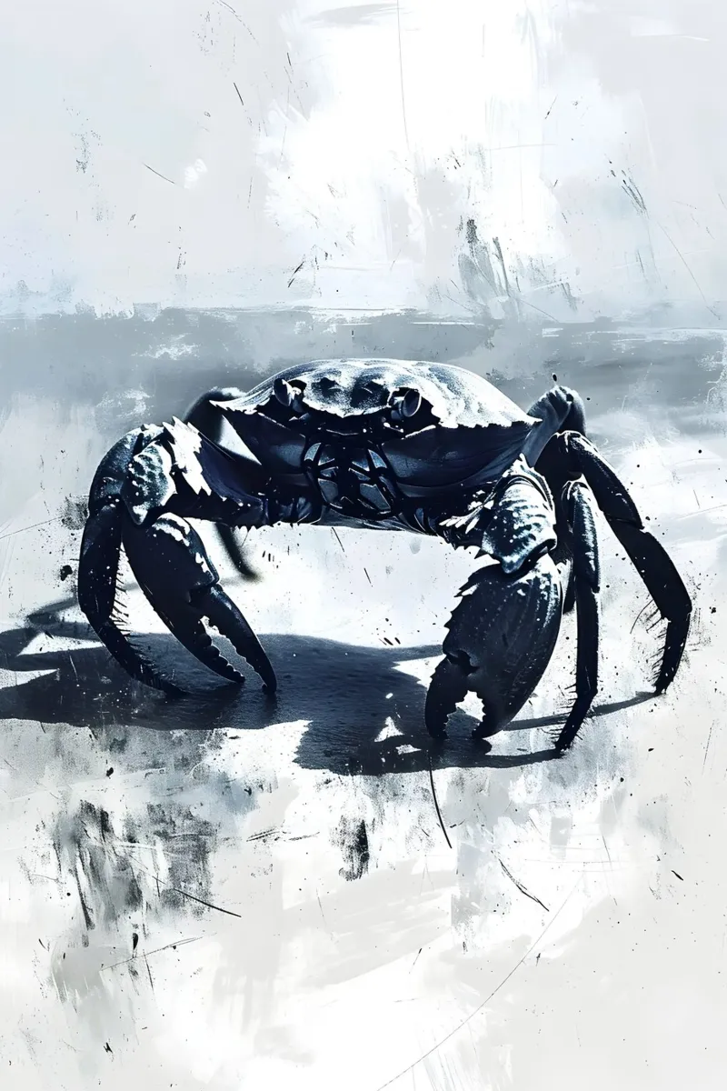 Krabbe am Strand pellicola backlit da WILD ART