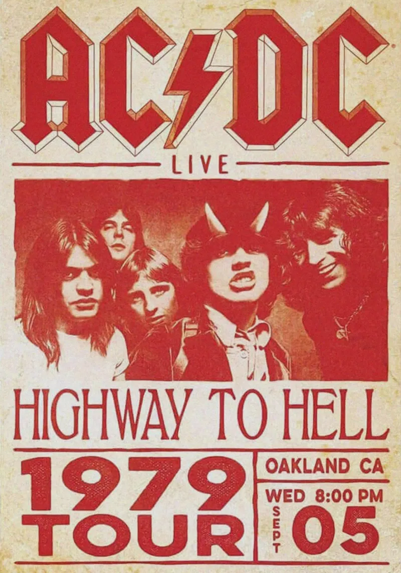 classic rock sterft nooit poster van korve