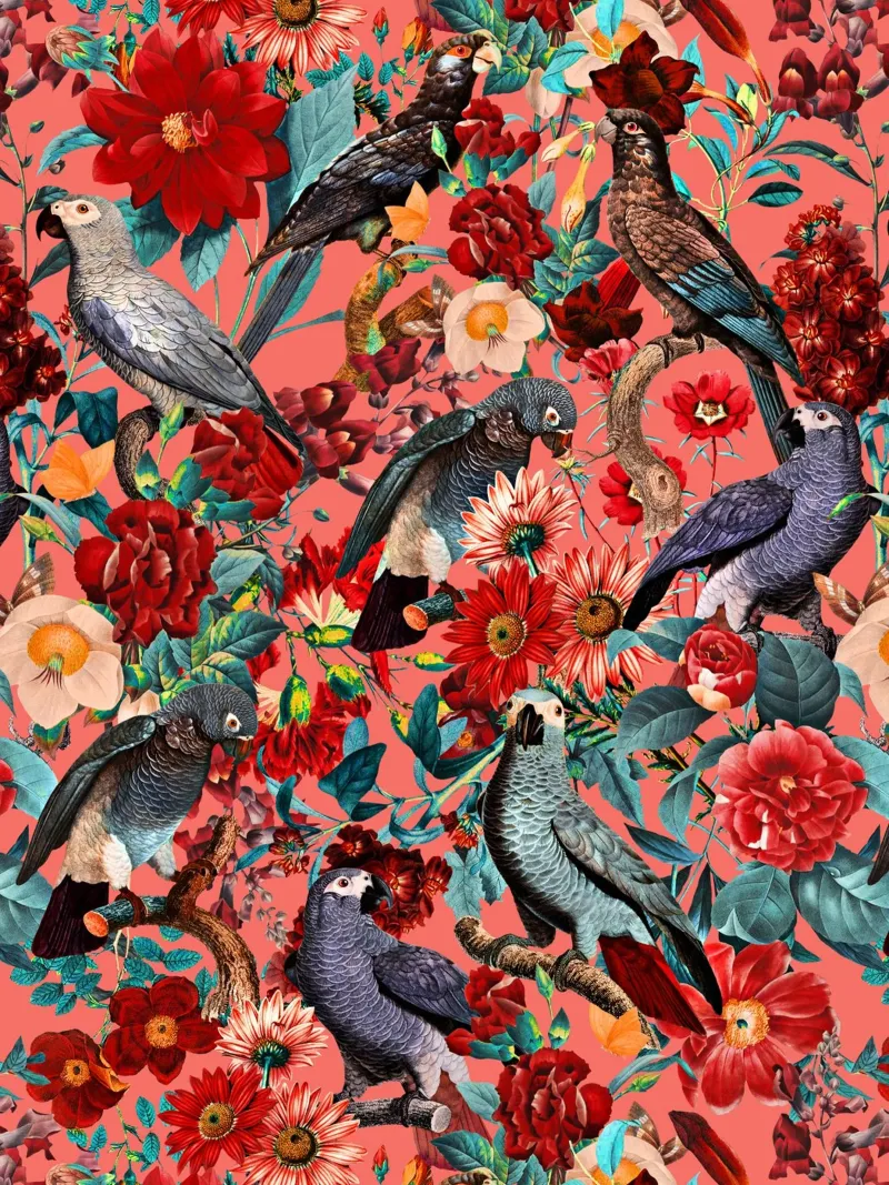 Floral And Birds XIX pellicola backlit da burcukorkmazyurek