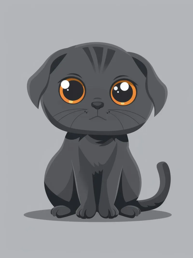 Scottish Fold Serenity pellicola backlit da DesignDoodle