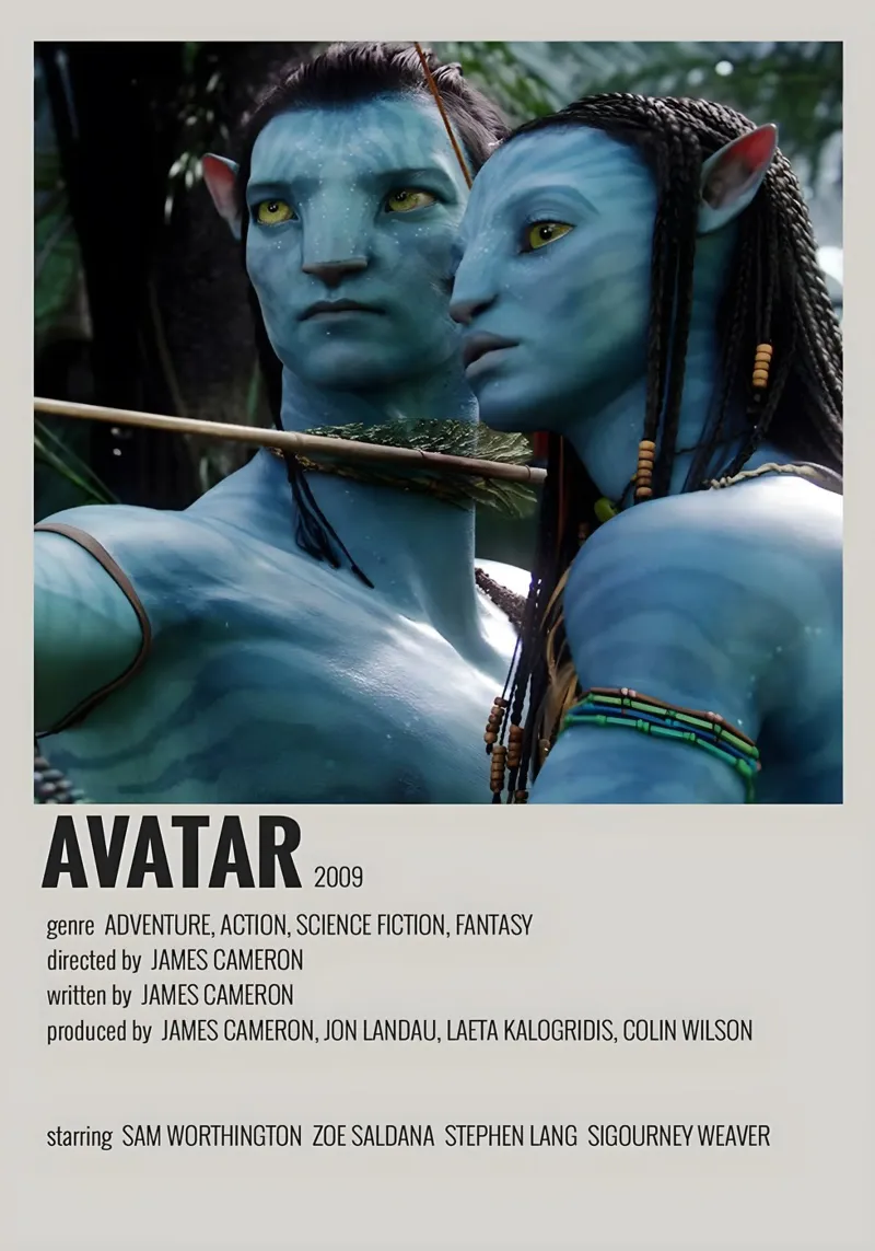 AVATAR 2009 pellicola backlit da MVFminimalist