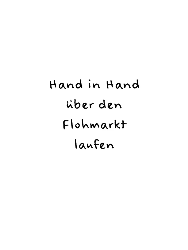 Hand in Hand über den Flohmarkt laufen. alluminio dibond da FRICKE DESIGN