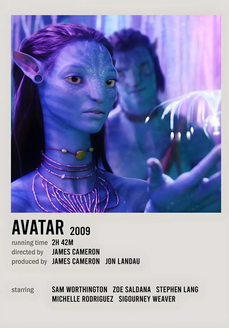 AVATAR 2009 pellicola backlit da MVFminimalist