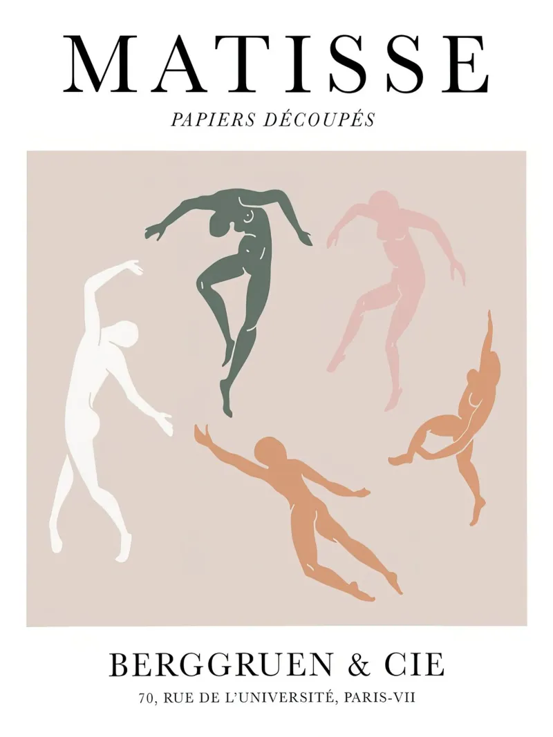 Matisse Abstract Dance Body Figure acrylic glass by Jam Poster