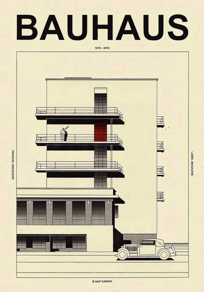Bauhaus canvas by Brooke