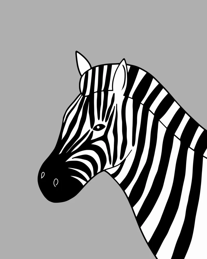 Animale della nursery - zebra pellicola backlit da Little Dean