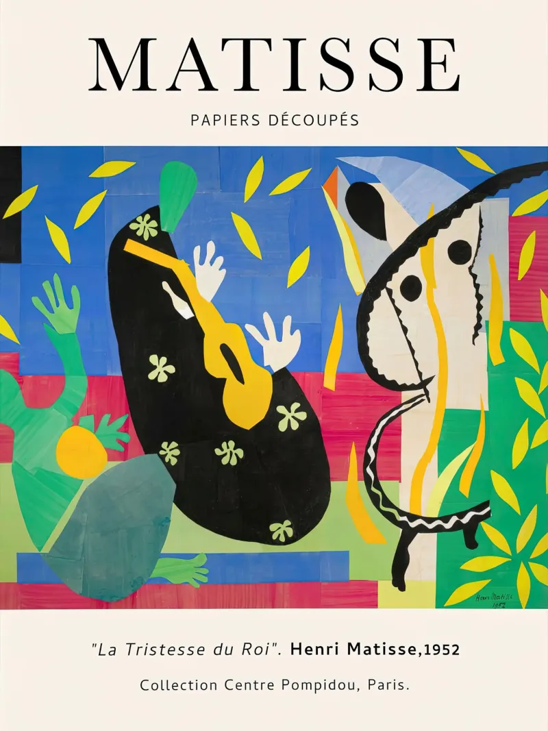 Matisse La tristezza del re 1952 pellicola backlit da Jam Poster