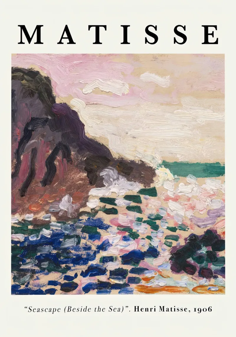 Matisse Seascape Beside the Sea 1906 hahnemühle by Jam Poster