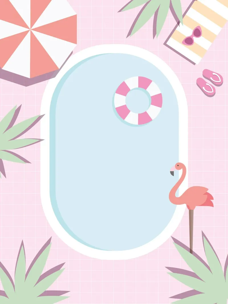 Flamingo Pool Party Hahnemühle von cafelab