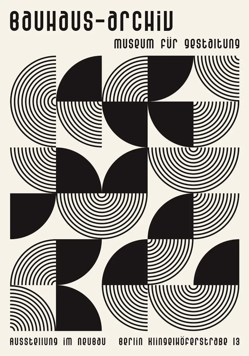 konzentrische Kreise gebogene Linien geometrische Formen Alu-Dibond von Bacsic design