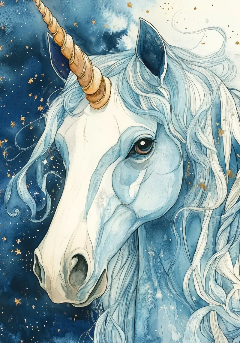 White unicorn plexiglass da Justyna Jaszke JBJart