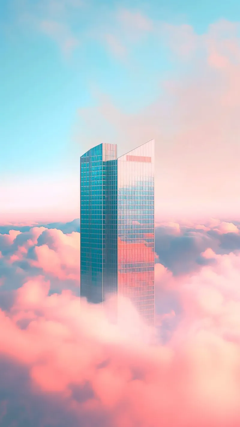 skyscraper soft canvas by space words