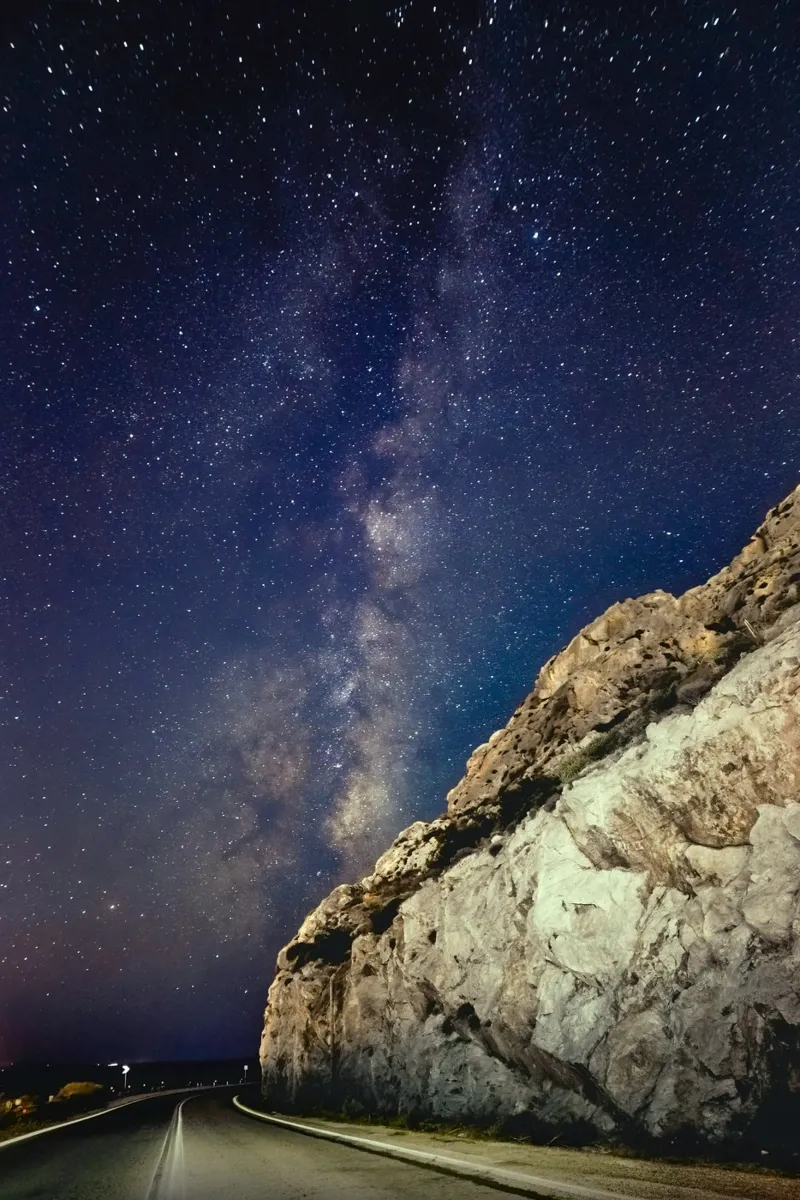 scogliere starlight pellicola backlit da space words