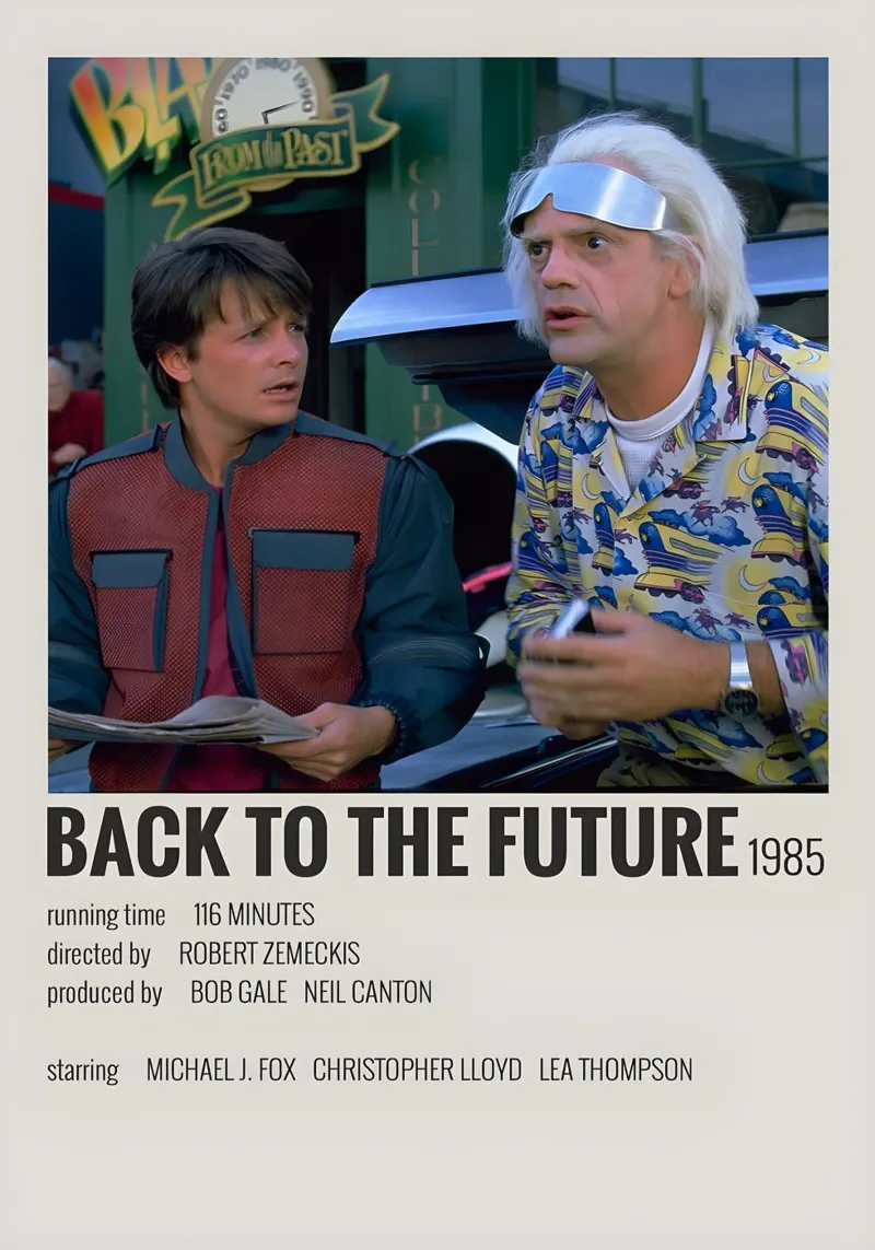 BACK TO THE FUTURE 1985 carta hahnemühle da MVFminimalist